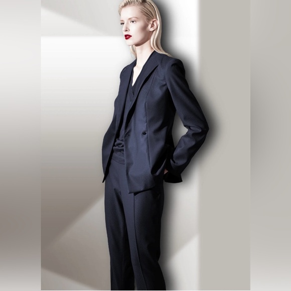 Marlowe Pants - Marlowe Black Wool Dress Pants